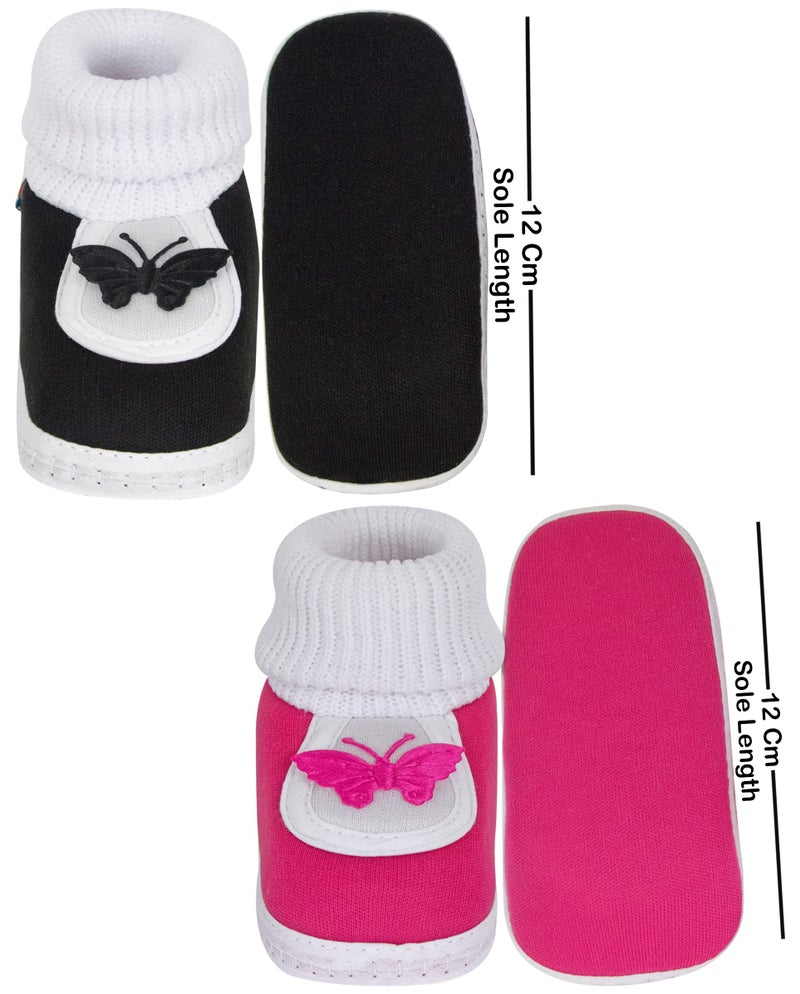 Neska Moda Set Of 2 Unisex Pair Baby Booties For 6 to 12 Months - Image 4