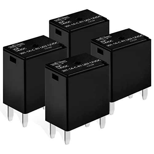 JOINAP Automotive Purpose Relays 301-1A-C-R1-U03-12VDC 4 PIN 4 Pack - Image 1