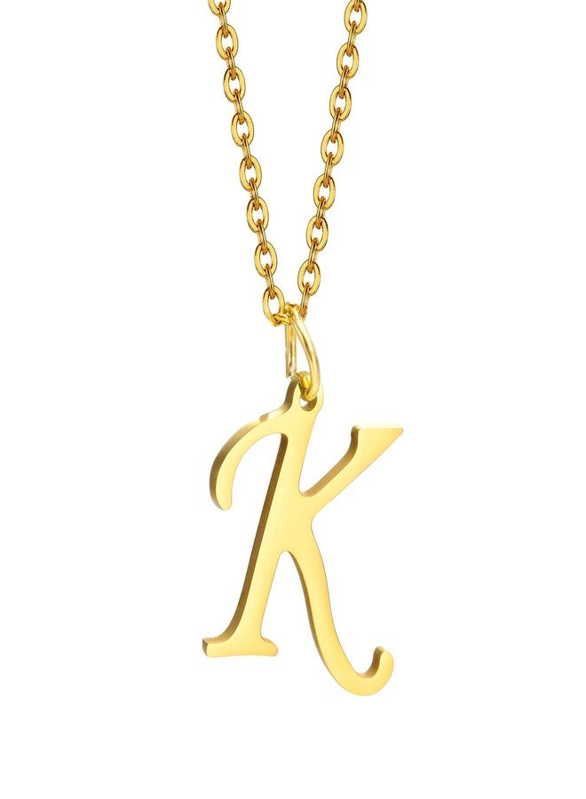 Kalapure Initial Charms Gold Initial Pendant Letter Charm Name Pendant for Women & Men (K) in 14k Gold - Image 4