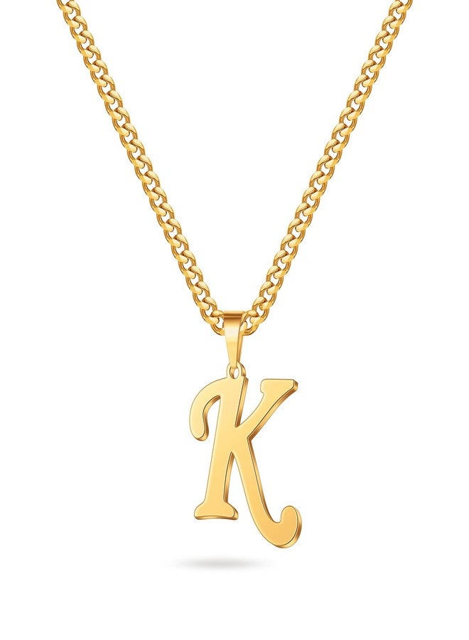 Kalapure Initial Charms Gold Initial Pendant Letter Charm Name Pendant for Women & Men (K) in 14k Gold - Image 2