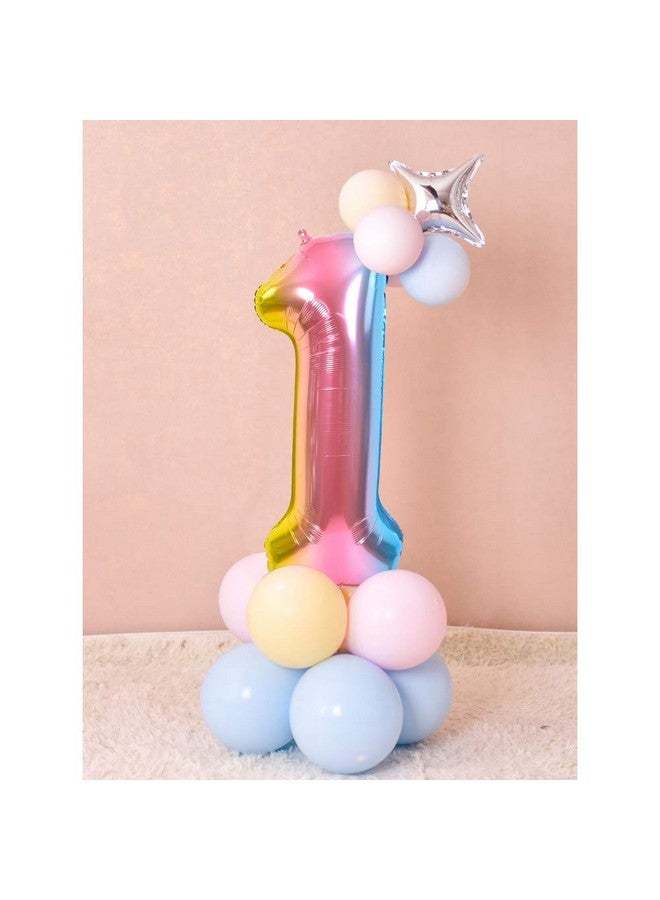 TONIFUL بالونات أرقام قوس قزح كبيرة 40 بوصة من تونيفول 0-9، بالونات هيليوم رقم 6 رقمية 6، بالونات أرقام كبيرة من فويل مايلار لزينة حفلات عيد الميلاد والذكرى السنوية - Image 4