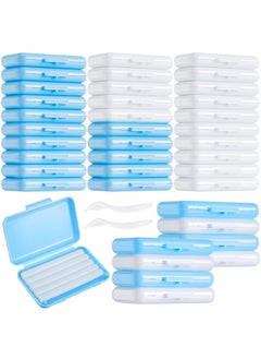 Tondiamo Tondiamo 40 Pack Clear Braces Wax for Teeth Dental Orthodontic Wax for Braces Wearer Tooth Wax for Braces and Oral Appliances with Colorful Storage Case and Smell(Original, Mint)  - Image 1