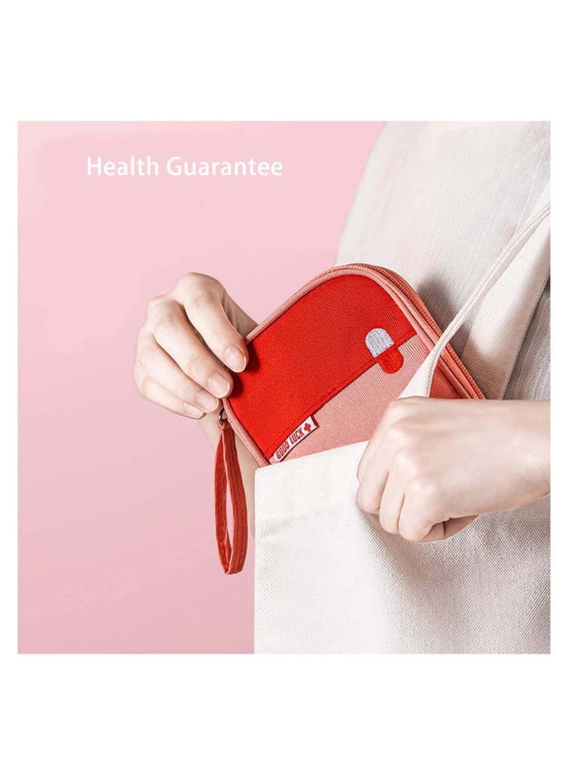 Empty First Aid Bags Travel Medical Supplies Cosmetic Organizer Insulated Medicine Bag Convenient Safety Kit Suit for Family Outdoors Hiking Camping Car Office Workplace - Image 5