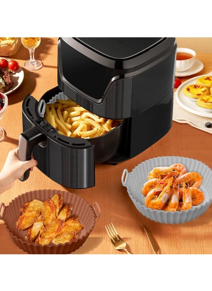 Generic Non-Stick Silicone Air Fryer Molds – Reusable Pan Liners for 3-5.7L Air Fryers, Food-Safe, Oven-Safe (MultiColor)  - Image 2
