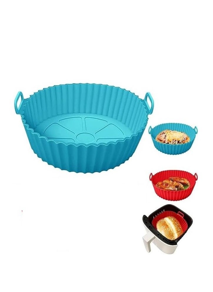 Generic Non-Stick Silicone Air Fryer Molds – Reusable Pan Liners for 3-5.7L Air Fryers, Food-Safe, Oven-Safe (MultiColor)  - Image 1