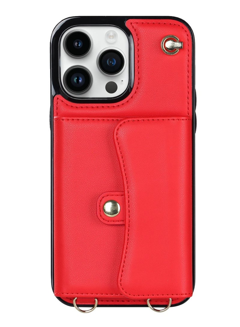 Suteni Back Cover Leather Card Slots Phone Case for iPhone - Image 1