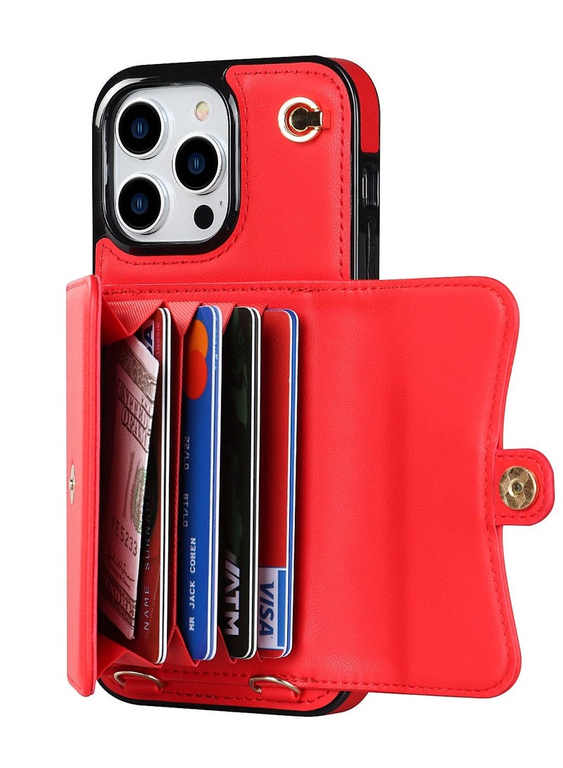 Suteni Back Cover Leather Card Slots Phone Case for iPhone - Image 3