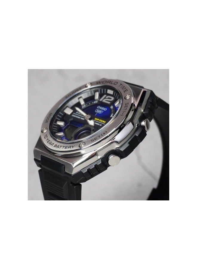 CASIO CASIO MWQ-100-2A  Men’s Digital Watch | 100M WR | Stainless Steel | World Time | Countdown Timer | Auto Calendar | Telememo | Multi Alarms | 100 SEC Chronograph | 10 Year Battery  - Image 3