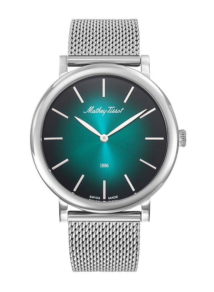ماثي-تيسوت Mathey-Tissot Swiss Made Green Dial Classic Men's Watch - H7916AV - Image 1