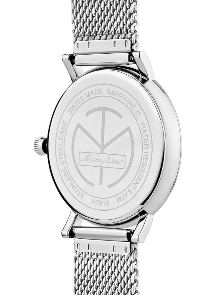 ماثي-تيسوت Mathey-Tissot Swiss Made Green Dial Classic Men's Watch - H7916AV - Image 2