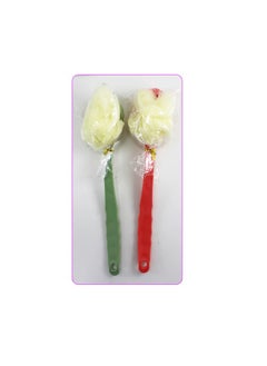 PARTY FUN Brush With Flower Spong Plastic Long Handle  - Image 3