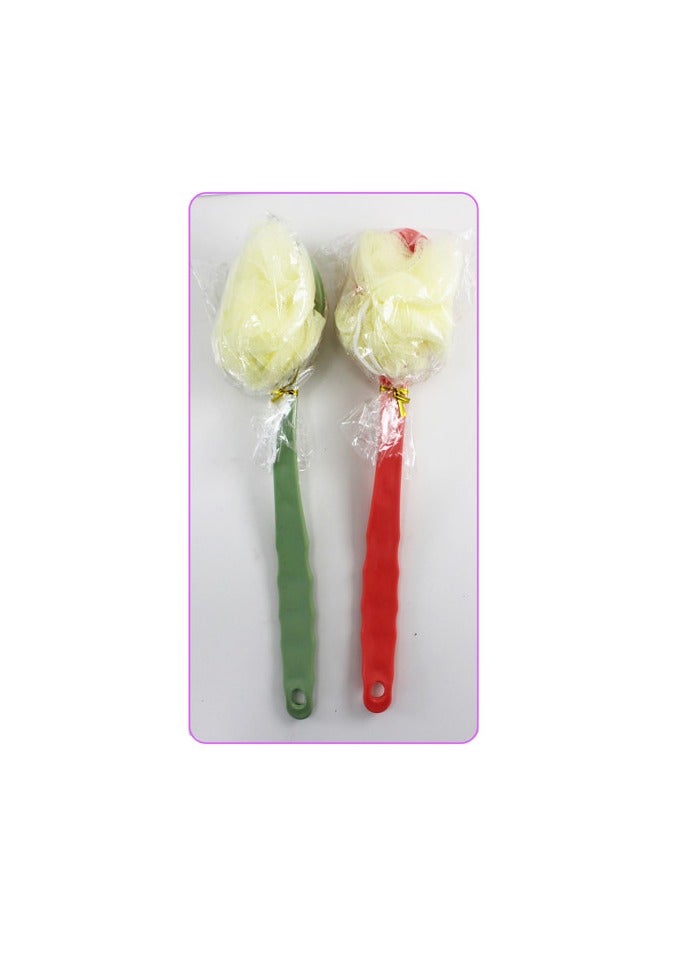 PARTY FUN Brush With Flower Spong Plastic Long Handle  - Image 3