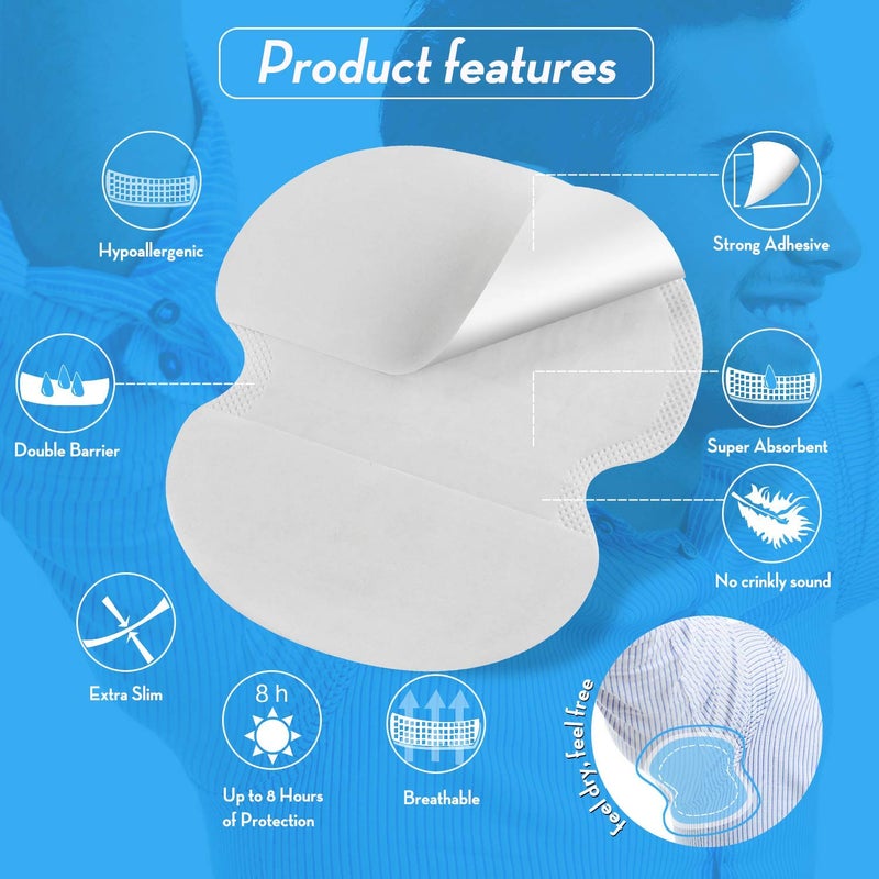Elecsera Underarm Pads Disposable Highly Sweat Pads Cotton Anti Allergic Anti Bacteria Sweat Pads - Image 2