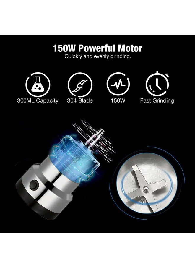 Rocket Flyer stainless steel electric grain mill, seed grinder, electric small high speed spice mill, crusher for grinding grains, roots, spices, coffee beans - Image 3