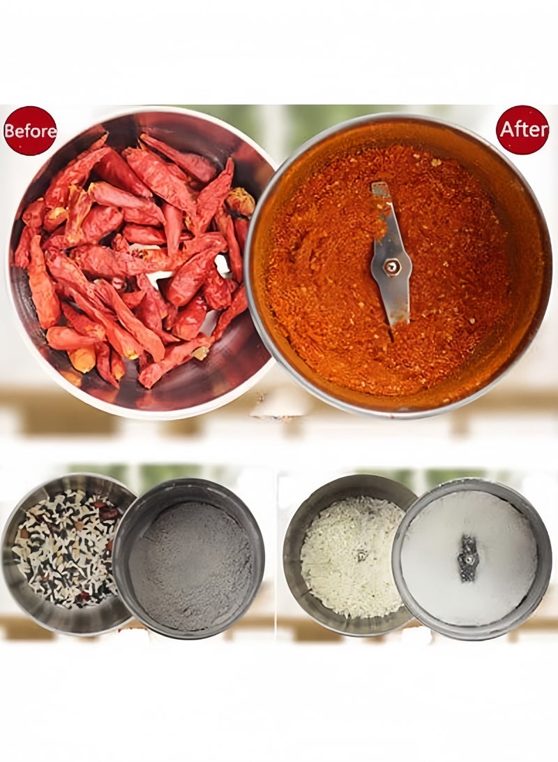 Rocket Flyer stainless steel electric grain mill, seed grinder, electric small high speed spice mill, crusher for grinding grains, roots, spices, coffee beans - Image 5