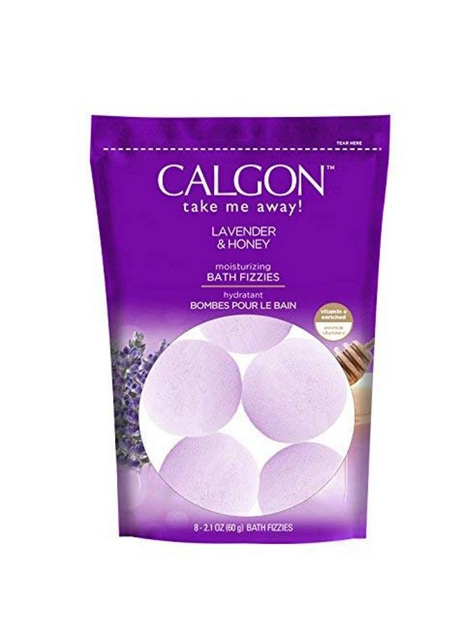 Calgon Take Me Away! Lavender & Honey Moisturizing Bath Soak Fizzies Bombs 8 21 Oz Balls - Image 2