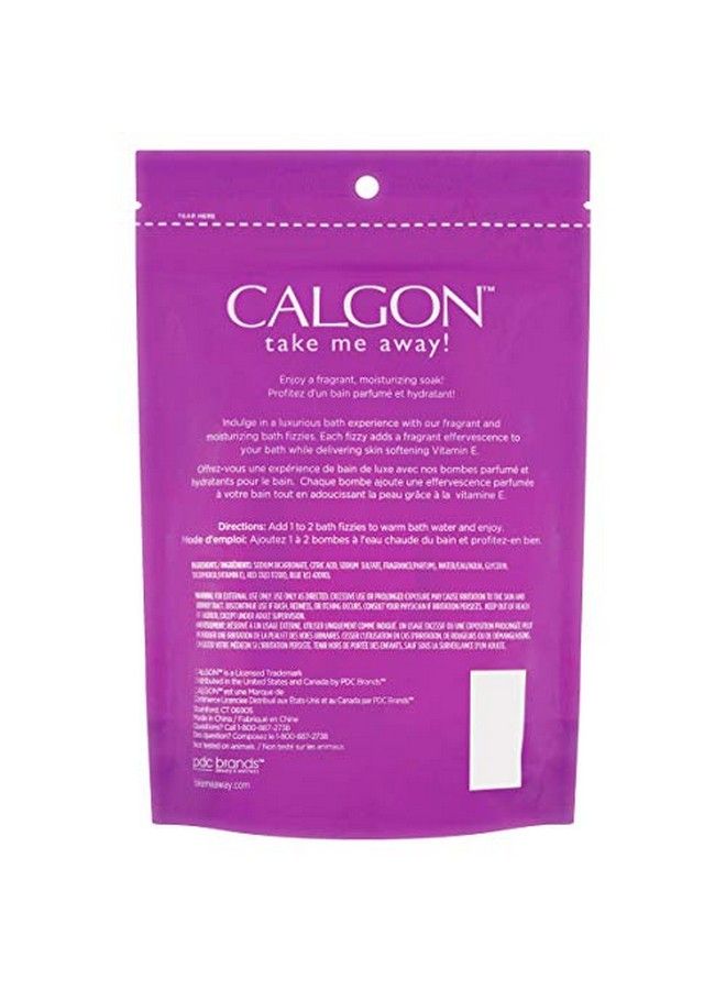 Calgon Take Me Away! Lavender & Honey Moisturizing Bath Soak Fizzies Bombs 8 21 Oz Balls - Image 3