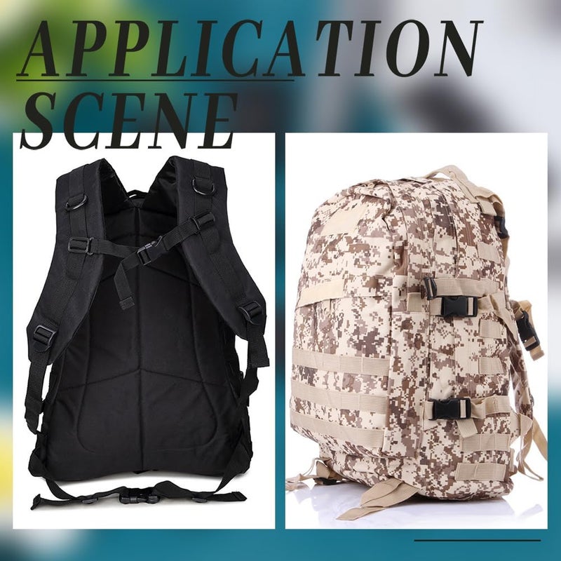 klarako 90 Pack Plastic Slider Ladder Buckles, 24.5/25/31.5/32mm Webbing Strap Adjust Lock Buckles Plastic Tension Lock Triglide Replacement for Backpack Strap Webbing Parts Adjuster Craft Accessories - Image 5