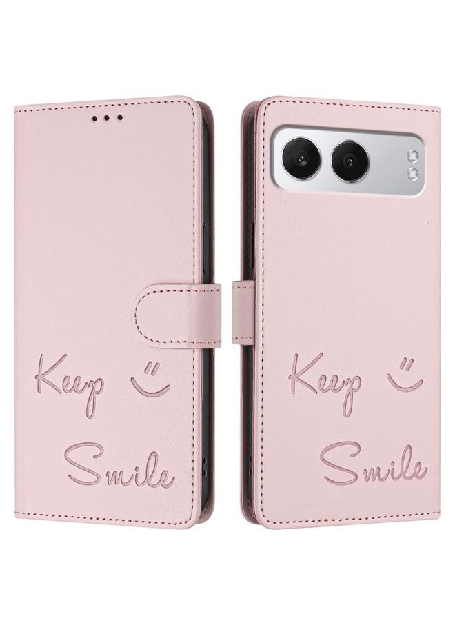 S-TOP Case For OnePlus Nord 4 5G Smile Embossing RFID Leather Phone Case - Image 3
