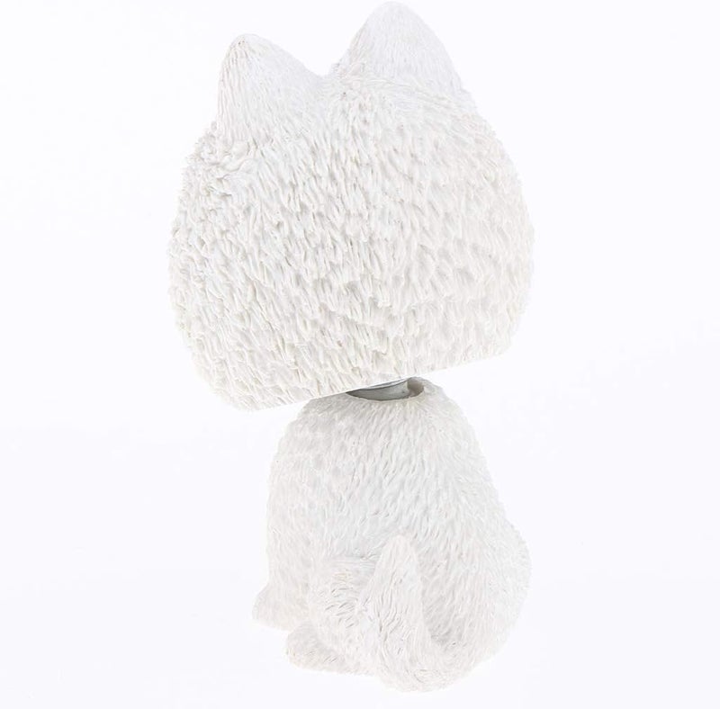 klarakoResin Shaking Head Dog Puppy Bobbing Heads Bobblehead Toy Animal Figures Car Dashboard Auto Decoration klarakoSamoyed - Image 4