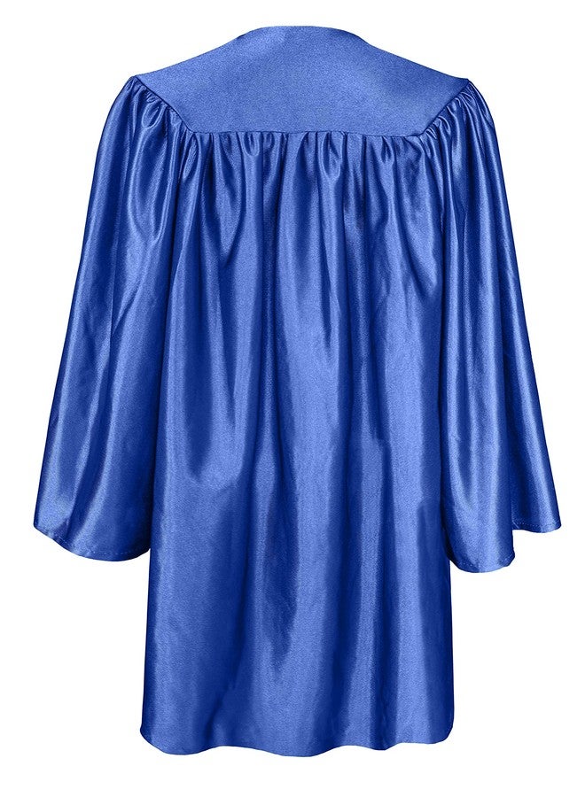 GradPlaza Shiny Preschool Graduation Cap and Gown for Kids 2025 and 2026 Tassel kindergarten graduation cap and gown Royal Blue - Image 3