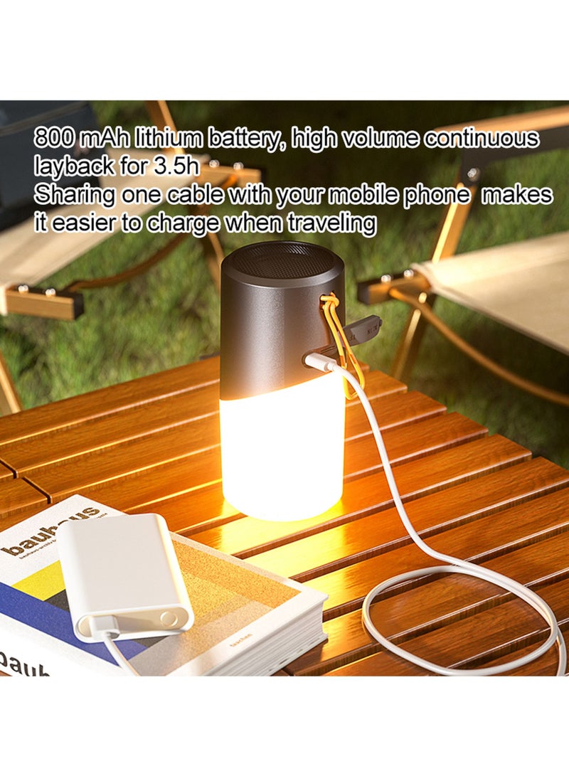 Mini speaker, EqiEch LED Bluetooth Speaker, Outdoor Portable Wireless Bluetooth Speaker, Camping Home Ambience Light Speaker - Image 4