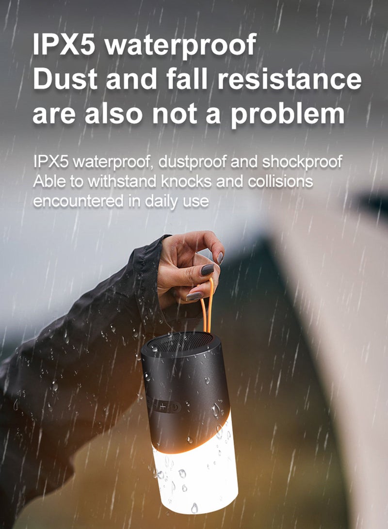 Mini speaker, EqiEch LED Bluetooth Speaker, Outdoor Portable Wireless Bluetooth Speaker, Camping Home Ambience Light Speaker - Image 5