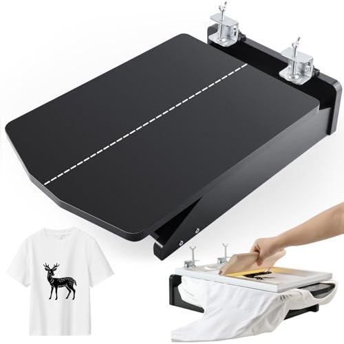 Caydo Screen Printer, 1 Color 1 Station Silk Screen Printing Press, Unique Hinge Design Wood Screen Printing Table for T-Shirt DIY Printing and Screen Printing Beginners(Screen Frame Not Included) - Image 1
