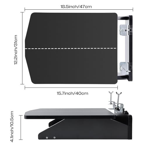 Caydo Screen Printer, 1 Color 1 Station Silk Screen Printing Press, Unique Hinge Design Wood Screen Printing Table for T-Shirt DIY Printing and Screen Printing Beginners(Screen Frame Not Included) - Image 2