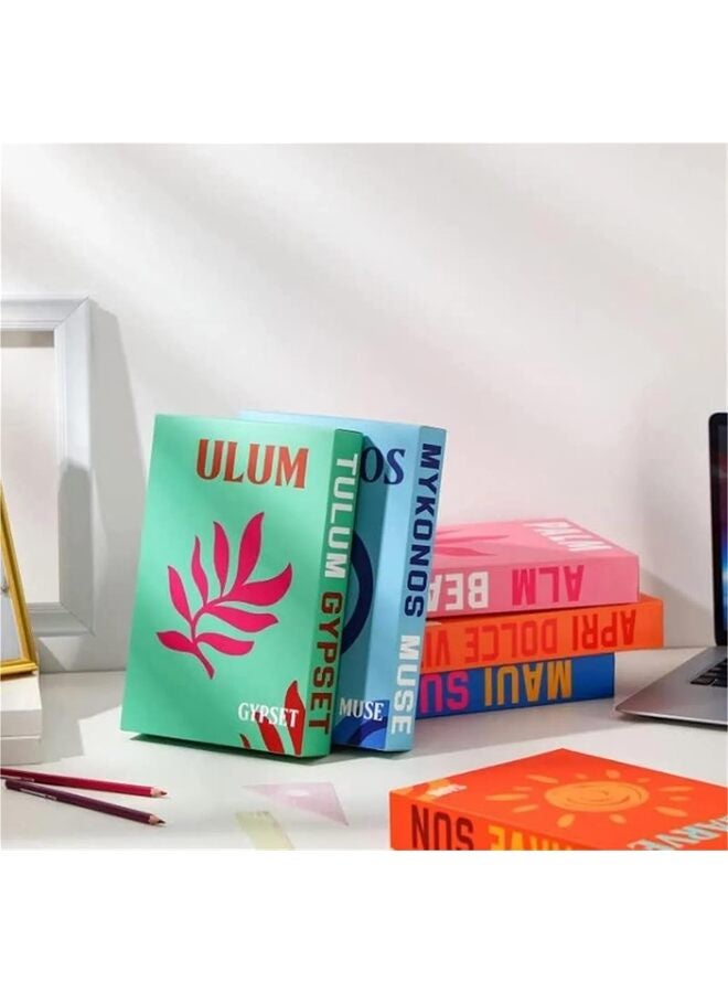 6 PCS Decorative Books for Decoration, Modern Fashion Faux Books Set for Hardcover Home Decor, Fake Book Stacks Display for Bookshelf Living Room Decor - Image 5