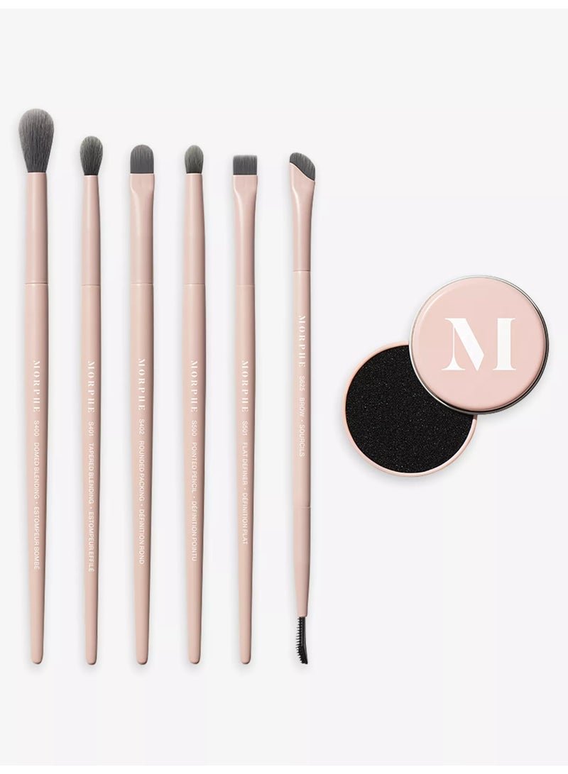 MORPHE Eye Shaping Essentials Bamboo and Charcoal Infused Eye brush set - Image 4