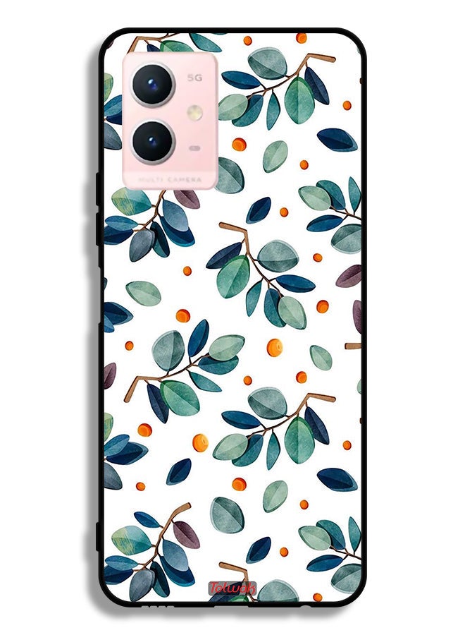 Tolwak Vivo Y33s 5G Protective Case Cover Leaves - Image 2