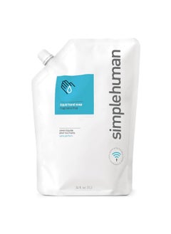 simplehuman simplehuman Moisturizing Liquid Hand Soap Refill Pouch, 34 Fl Oz (Pack of 1), Fragrance Free, Count  - Image 1