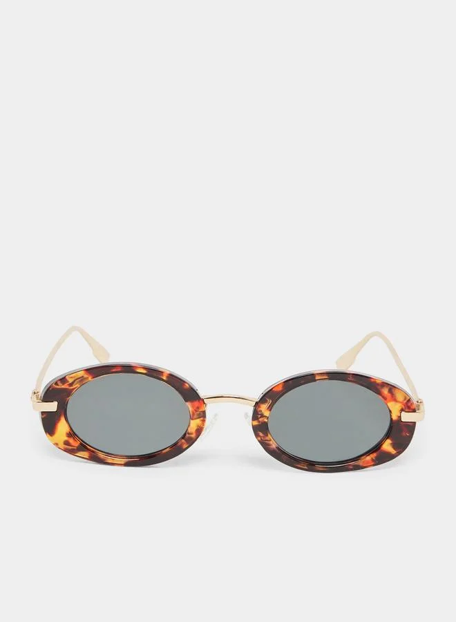 Styli  Tortoiseshell Oval Sunglasses for Women | Best Price UAE