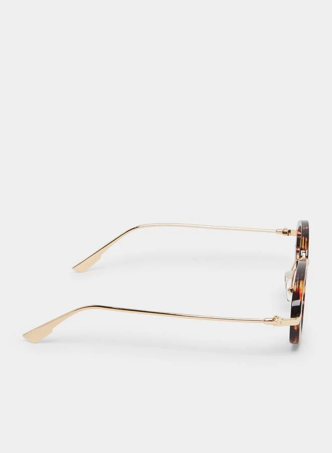 Styli  Tortoiseshell Oval Sunglasses for Women | Best Price UAE