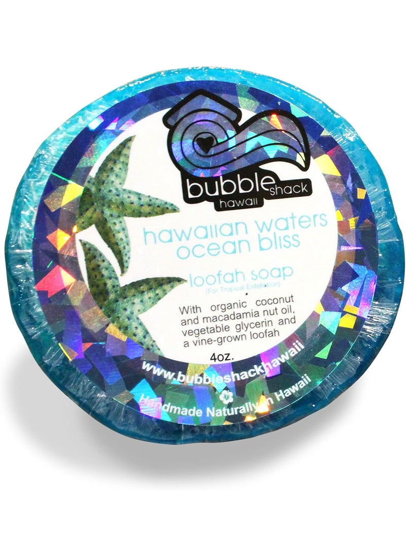 Bubble Shack Hawaii Hawaiian Waters Ocean Bliss Loofah Lather Soap Bar 
