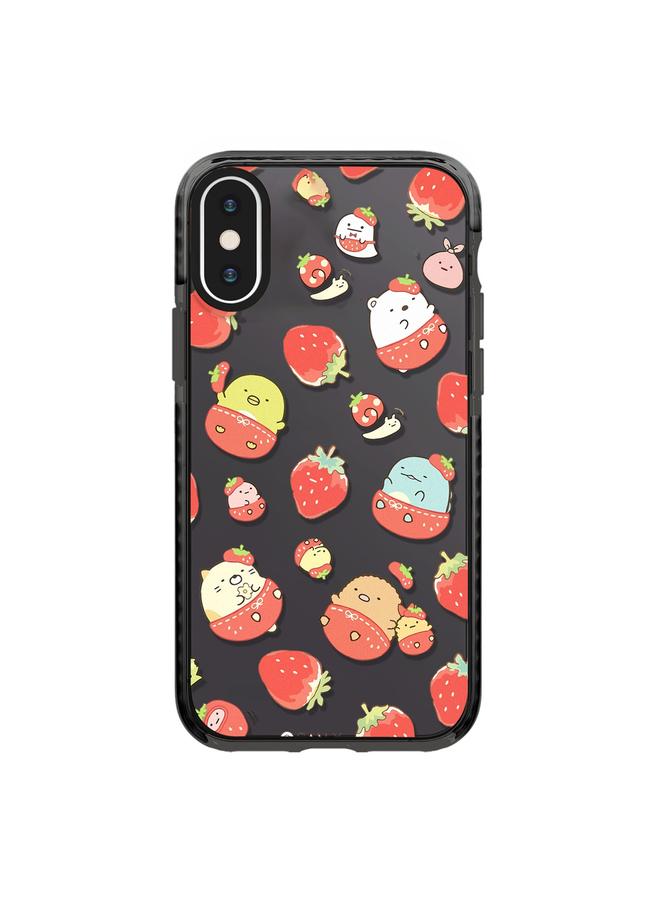 اس-توب جراب لهاتف iPhone XS Max بنمط توضيحي بسيط وتغطية كاملة - Image 1