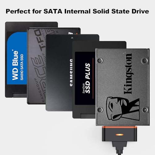 FEMORO SATA to USB 3.0 Adapter, SATA III 5Gbps Data Transfer Converter Cable, UASP Support for 2.5 Inch SSD Solid State Drives - Image 2