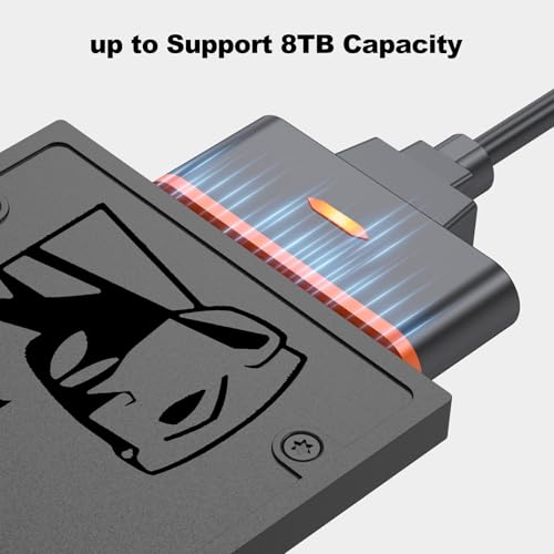 FEMORO SATA to USB 3.0 Adapter, SATA III 5Gbps Data Transfer Converter Cable, UASP Support for 2.5 Inch SSD Solid State Drives - Image 4