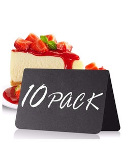 10-Pack Mini Chalkboard Table Tent Signs for Events, Weddings, Parties, and Home Decor - Reusable and Versatile Message Boards