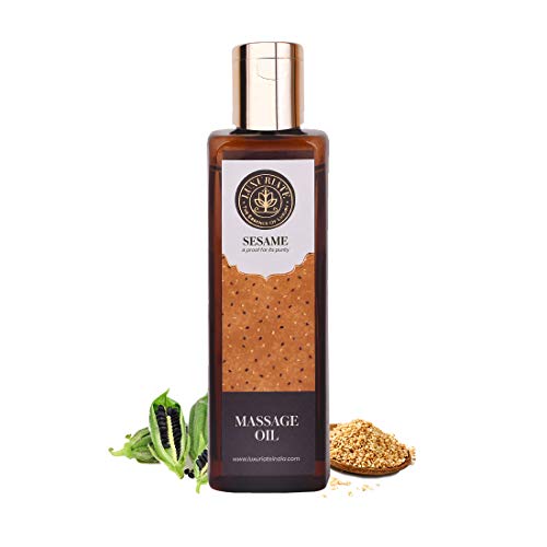 LUXURIATE Sesame Oil Massage Oil | Deep Nourishing Body Oil for Full Body Massage| Relaxation and Sleep (100ml) - Image 1