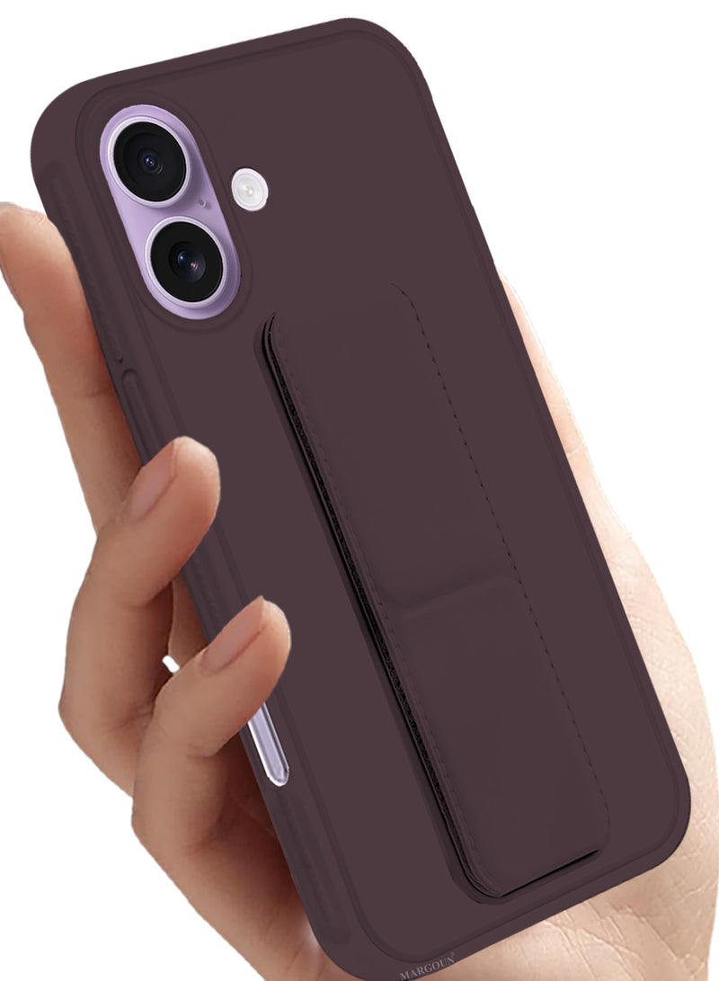 2 Packs Premium PU Leather Case for iPhone 17 with Stand Function Shockproof and Anti Scratch Finger Grip with 3D Screen Protector - Image 4