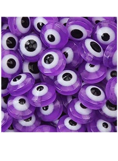 Evil Eye Beads 200pcs Purple Round Evil Eye Handmade Resin Beads Charms Round Evil Eye Spacer Beads Handmade Beads for DIY Jewelry Bracelet Earring Necklace Craft Making - pzsku/Z87A36C49896615D468B3Z/45/_/1683936691/8026d042-b8ac-47cc-85c5-720a7e5eaead