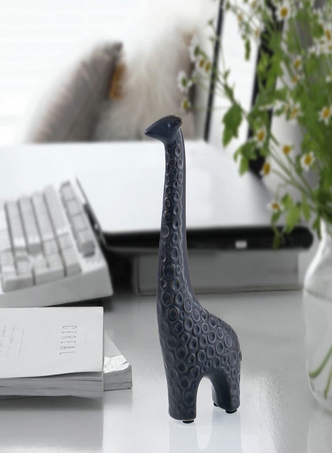 Notakia Small Animal Giraffe Statues Home Decor Modern Style Decorative Ornaments for Living Room, Bedroom, Office Desktop, Cabinets （Black Giraffe Figurine ） - Image 2