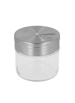 Glass Jar 100 ml, Silver,Transparent