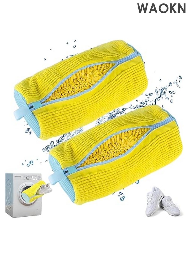 دبليو أيه أو كي أن أكياس غسيل الأحذية | أكياس غسيل أحذية للغسالة والمجفف - أكياس غسيل أحذية رياضية قابلة لإعادة الاستخدام، بسحاب متين وآمن | مناسبة لجميع أنواع الأحذية | تحمي وتنظف الأحذية - Image 1