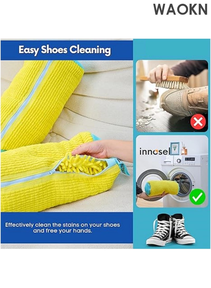 دبليو أيه أو كي أن أكياس غسيل الأحذية | أكياس غسيل أحذية للغسالة والمجفف - أكياس غسيل أحذية رياضية قابلة لإعادة الاستخدام، بسحاب متين وآمن | مناسبة لجميع أنواع الأحذية | تحمي وتنظف الأحذية - Image 5