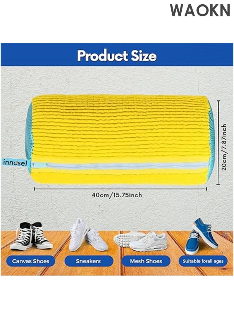 دبليو أيه أو كي أن أكياس غسيل الأحذية | أكياس غسيل أحذية للغسالة والمجفف - أكياس غسيل أحذية رياضية قابلة لإعادة الاستخدام، بسحاب متين وآمن | مناسبة لجميع أنواع الأحذية | تحمي وتنظف الأحذية - Image 4