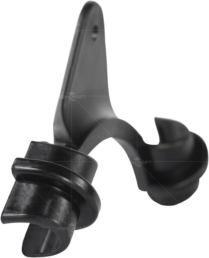 HIGHCRAFT PXBND12-10 PEX Bend Support 1/2 in., Wall Mount Tubing Pipe Hanger 90 Degree with Nail Plate, Polyethylene (10 Pack) - Image 3