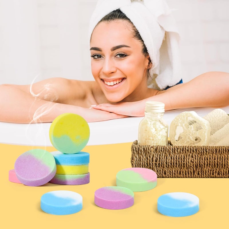 HiHas 48pcs Aromatherapy Shower Steamers - Relaxation Birthday Christmas Set for Women and Men, Shower Bombs Tablets for Stress Relief and Self Care, Luxury Home Spa - Image 4